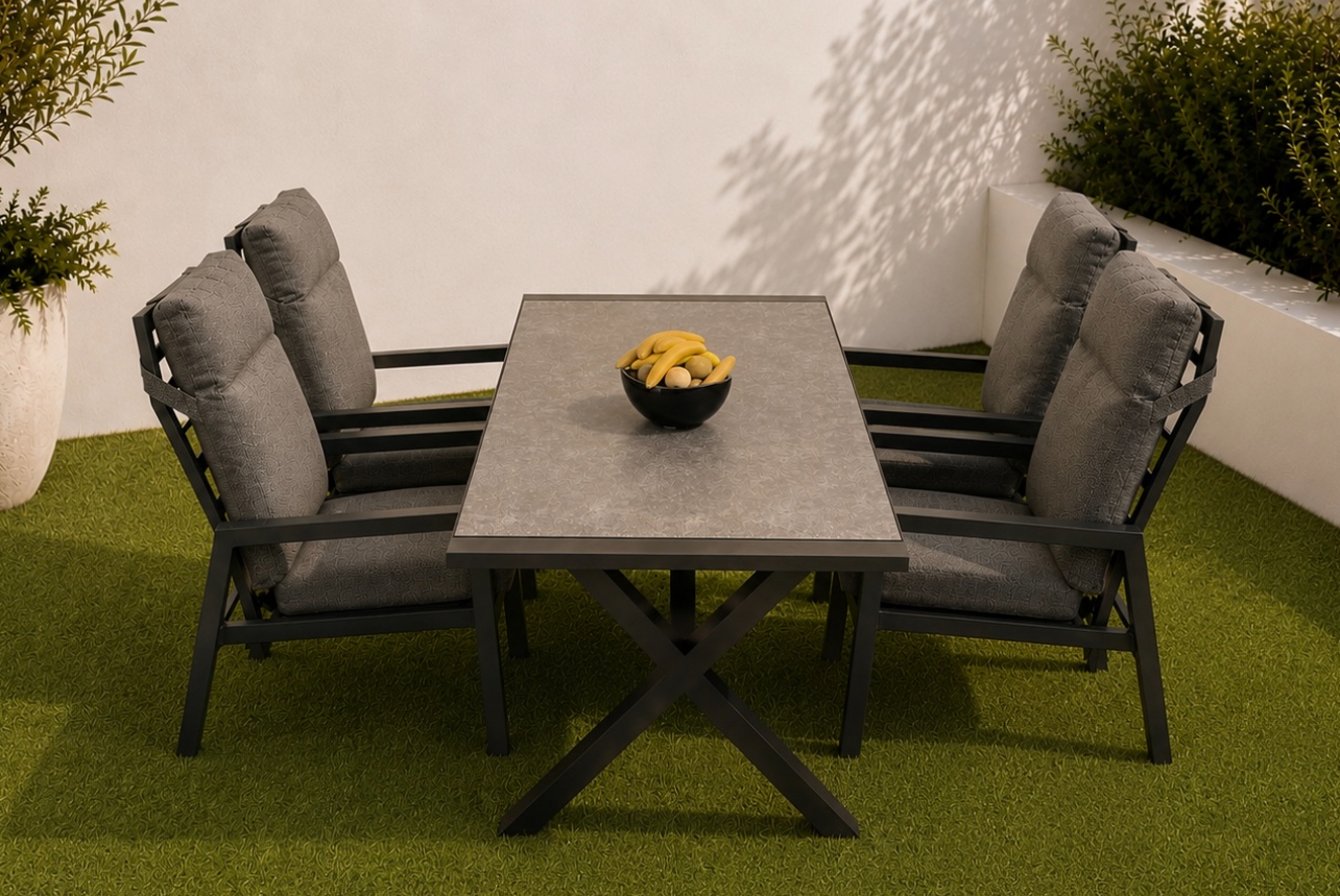 RECLINING CHAIRS/ATL-XLEG-TABLE 180cm