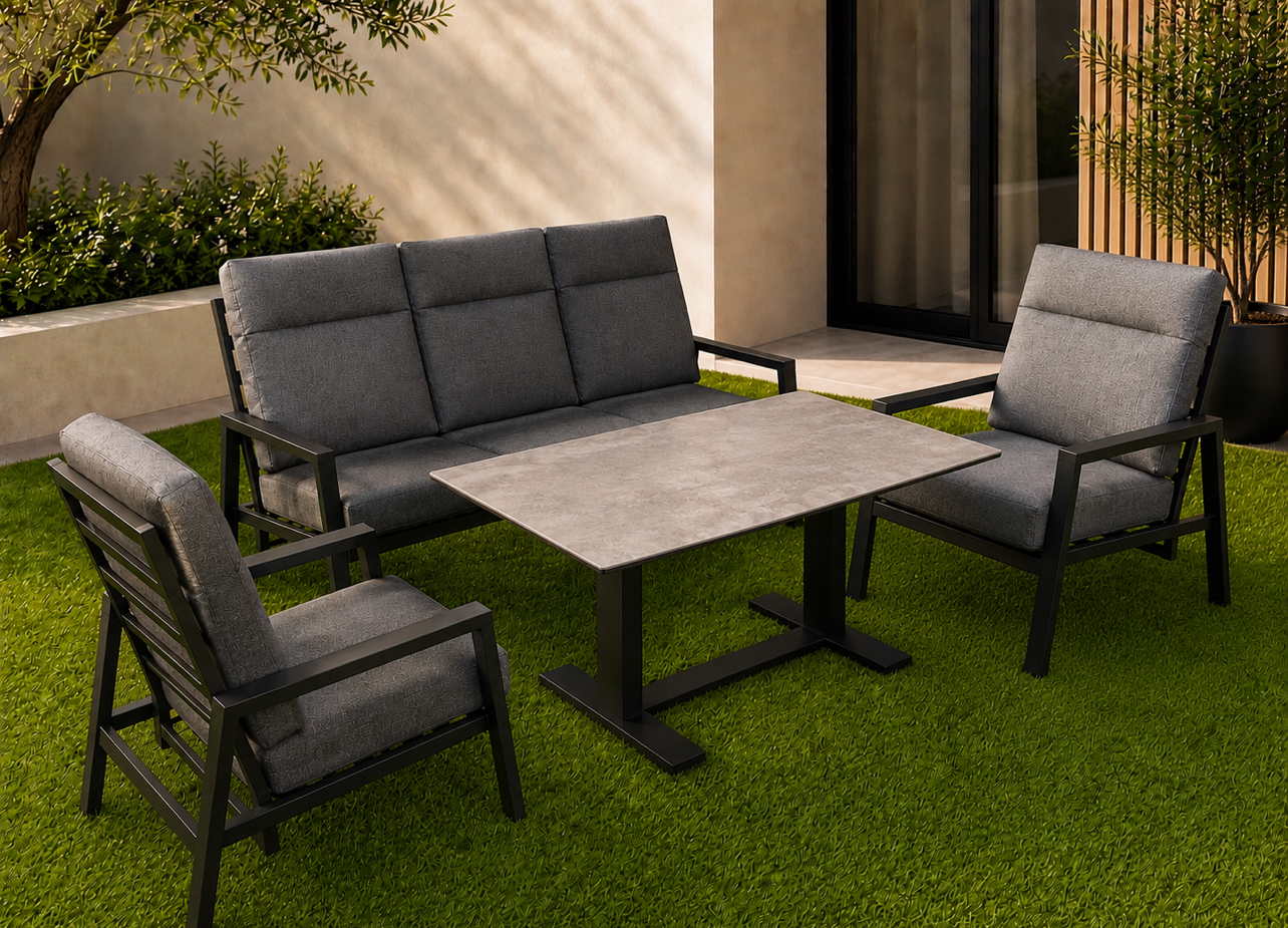 ATL-COMO 4 RECLINING SEATS + LIFT COFFEE TABLE
